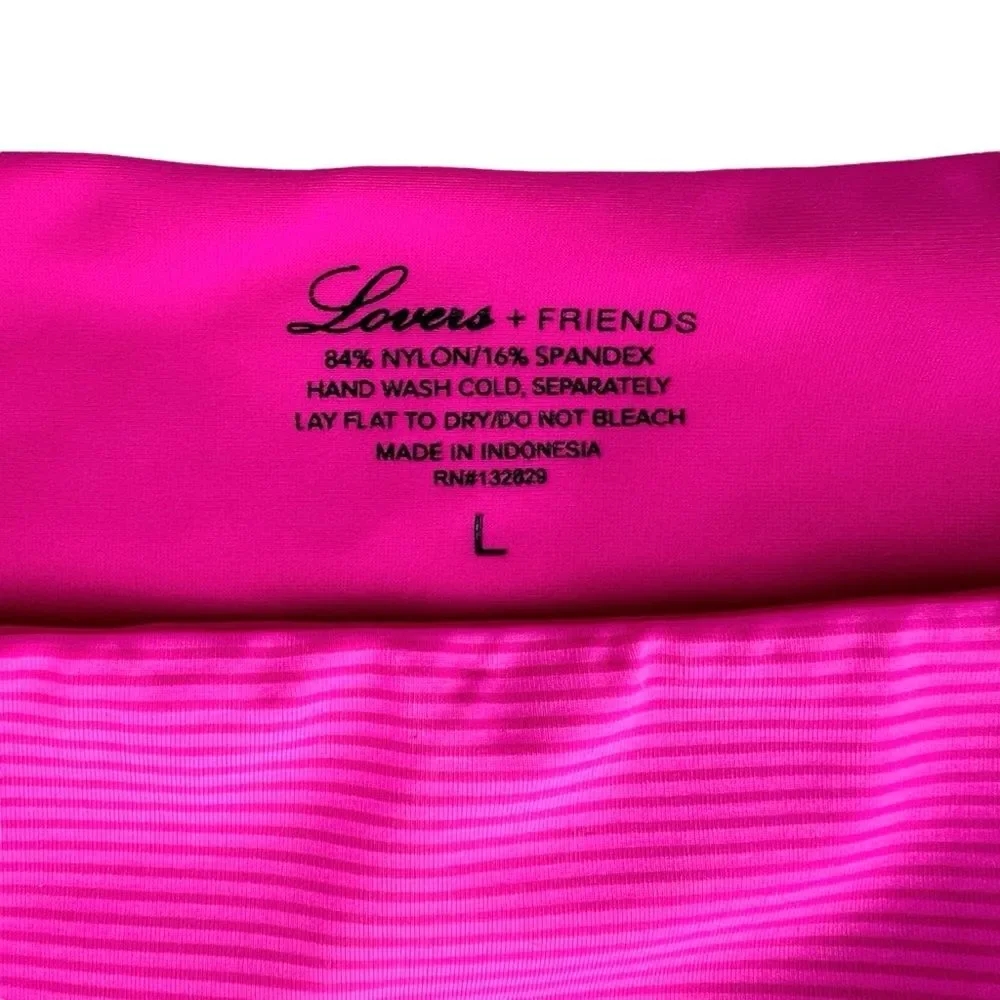 NWT Lovers + Friends Bikini Bottom Pink L - Picture 4 of 9